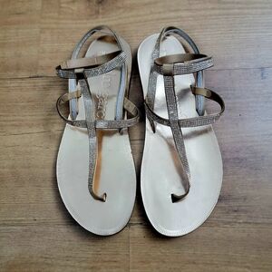 Pedro Garcia Swarovski Crystal Thong Gladiator Sandals
